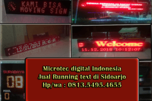 Jual Running text sidoarjo – 0813.5495.4655