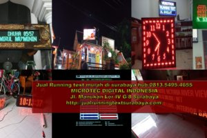 Jual Running text Surabaya II Jadwal sholat 0813.5495.4655
