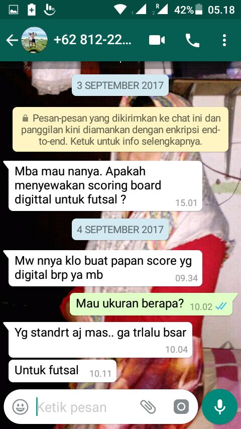 Jual running text surabaya