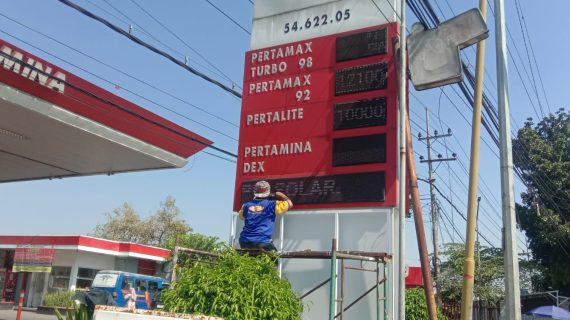 WA  0838.3060.0218 I Jasa pembuatan totem spbu Surabaya